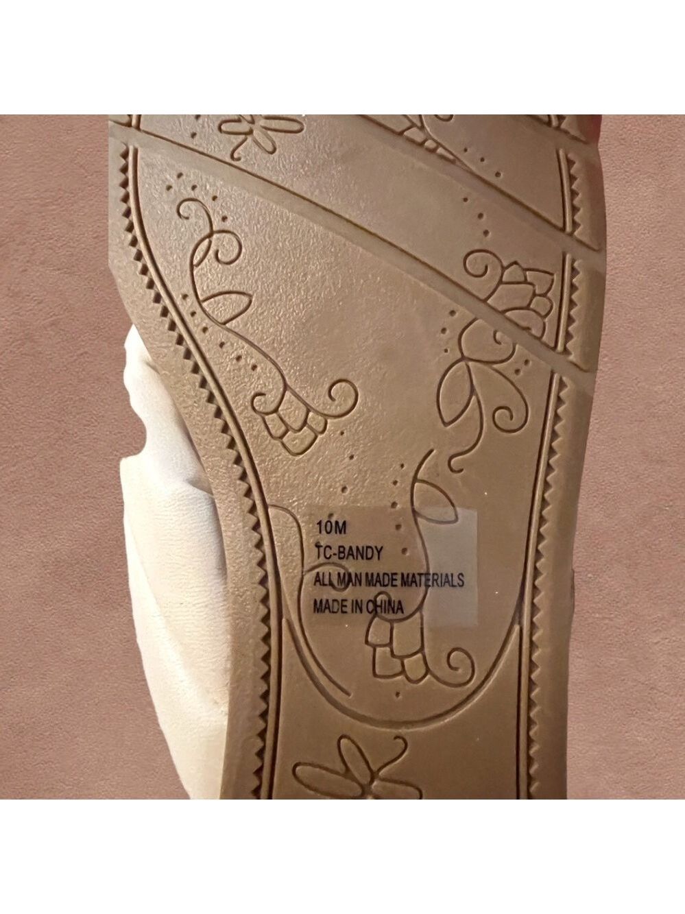 TRUE CRAFT Brandy Faux Leather Puffy-Knotted Straps Flip-Flop Sandals NWT/10 - Picture 11 of 12